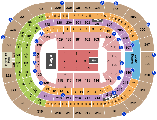 Amalie Arena TSO Seating Chart